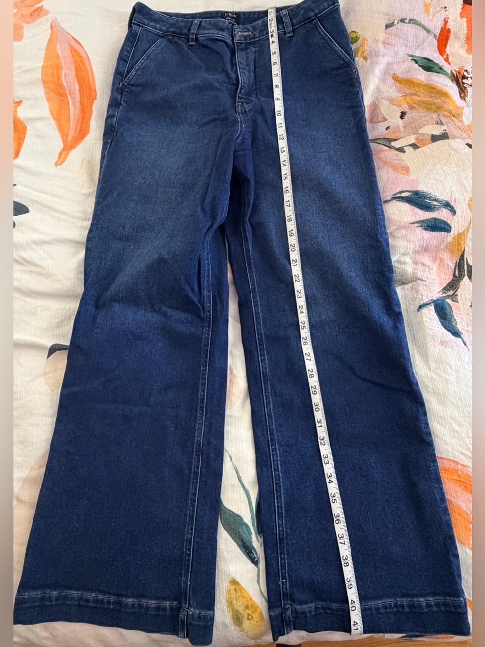 JCrew Women’s Blue Wide-Leg Jeans